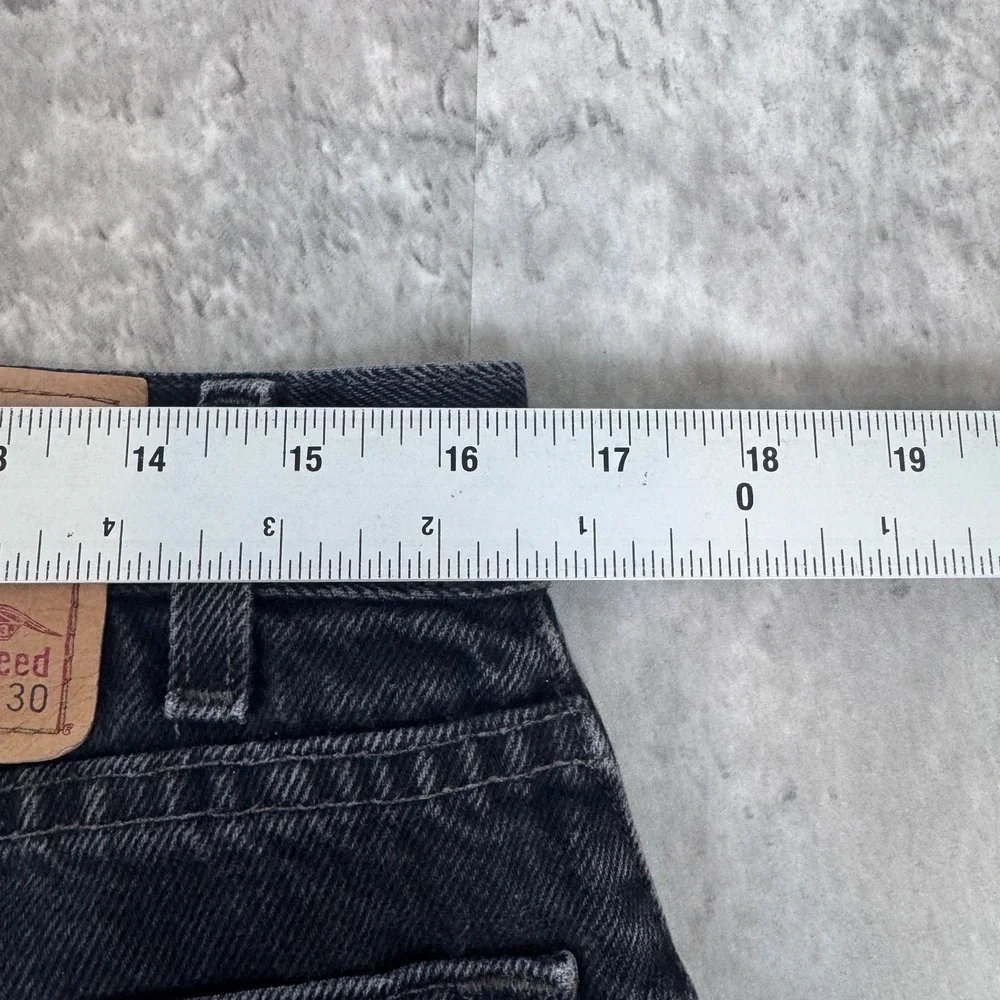 Vintage Levis 505 Jeans‎ 34x30 (33x30) Black Straight Leg USA Denim Distressed